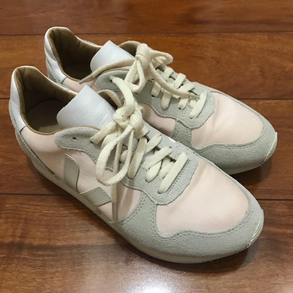 Veja Pink And Gray Sneakers Size 40/US9